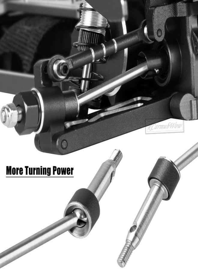 RCarmubWow RC Upgrades Part for L0S1 1/24 Micro-B,1/28 Micro-T,Driveshafts,Shocks,Shock Towers,A Arms,Caster Blocks,Steering Block,Stub Axle Carriers,Turnbuckles,Bearing & Screw Set,Black - Image 4
